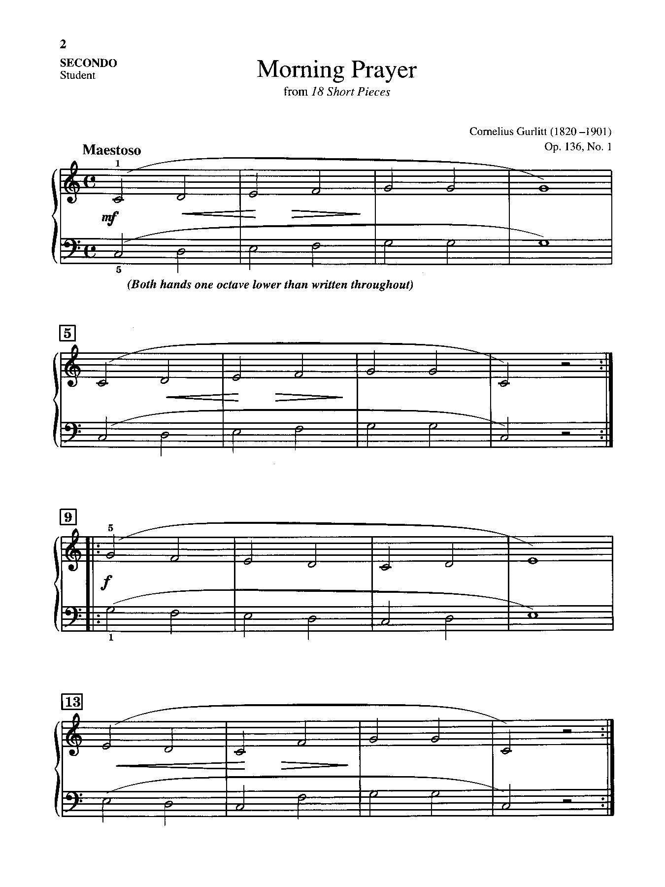 Easy Classical Piano Duets for Teacher and Student, Book 1