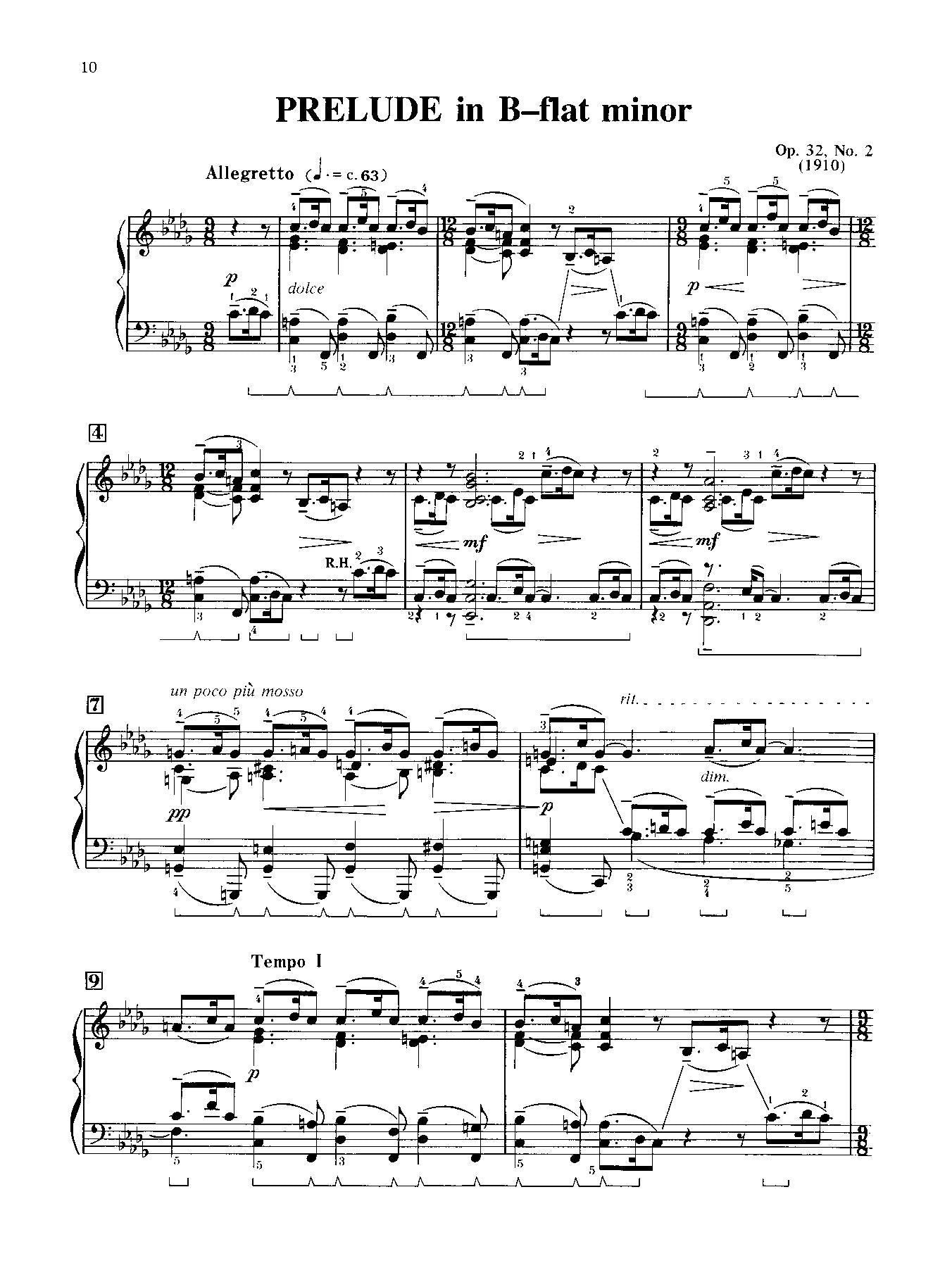 Rachmaninoff: 13 Preludes, Opus 32