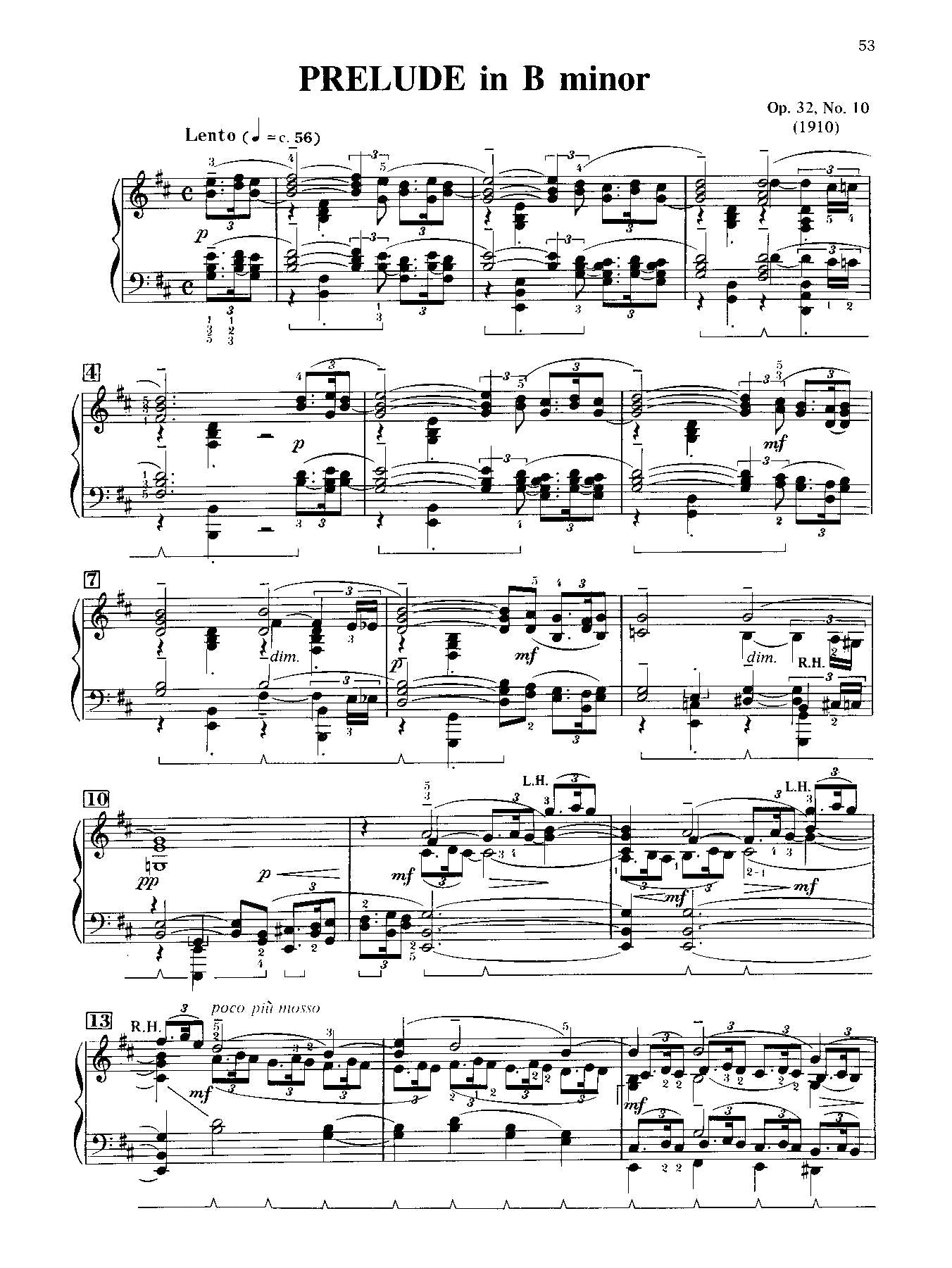 Rachmaninoff: 13 Preludes, Opus 32