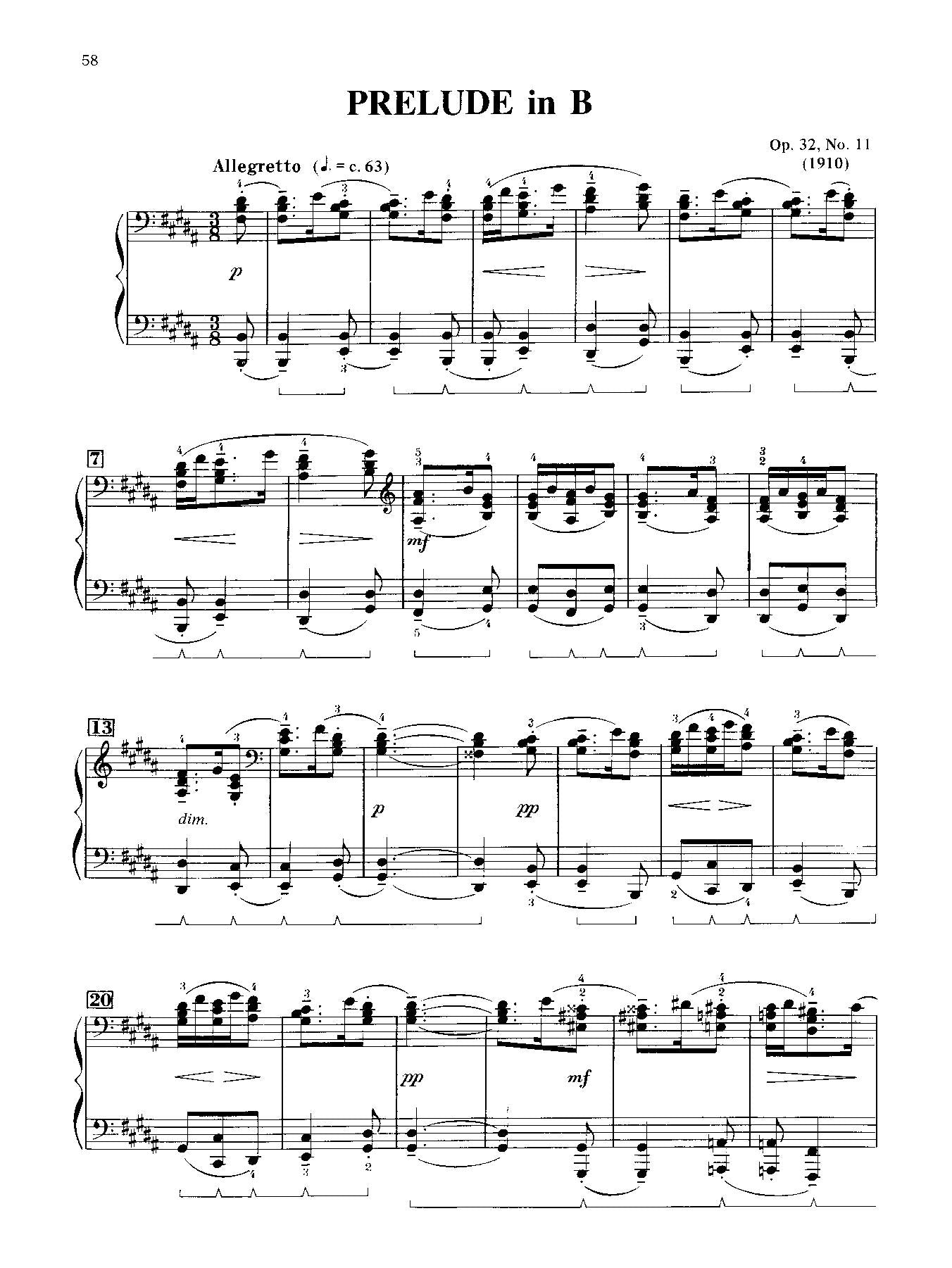 Rachmaninoff: 13 Preludes, Opus 32