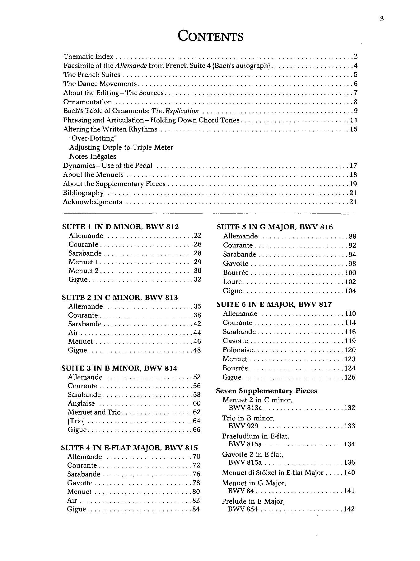 J. S. Bach: French Suites