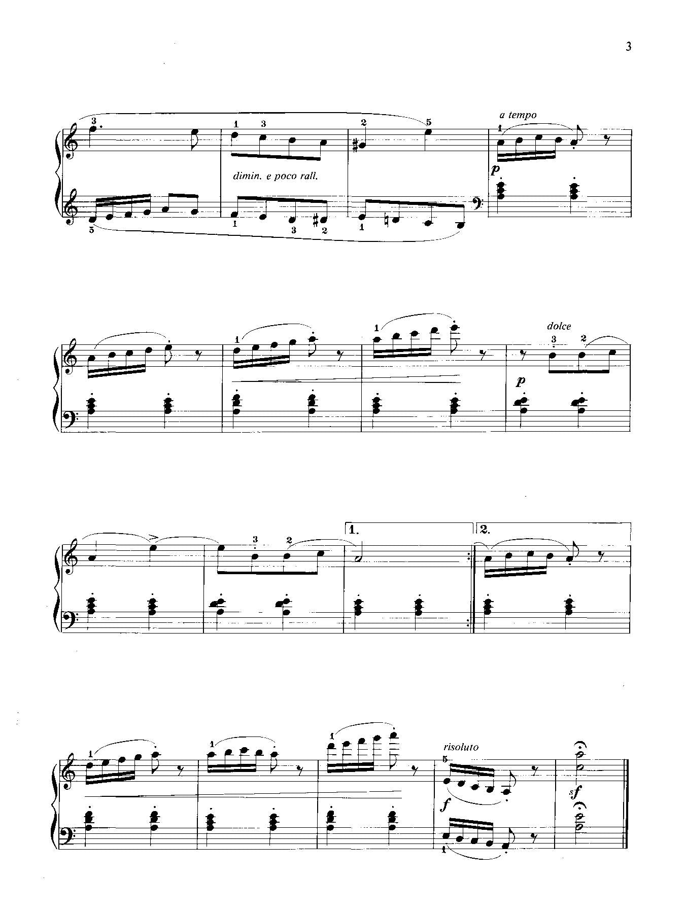 Burgmüller: Arabesque, Opus 100, No. 2 for Piano Solo