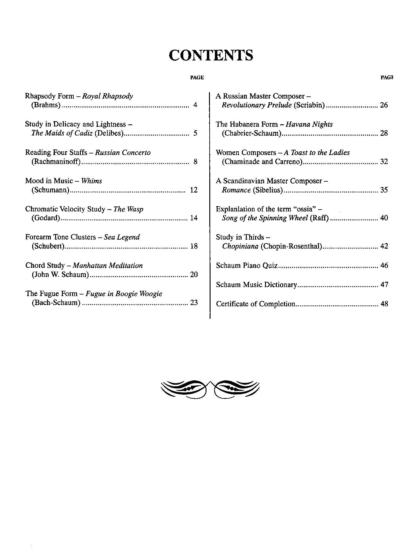 Schaum Piano Course, H - The Grey Book