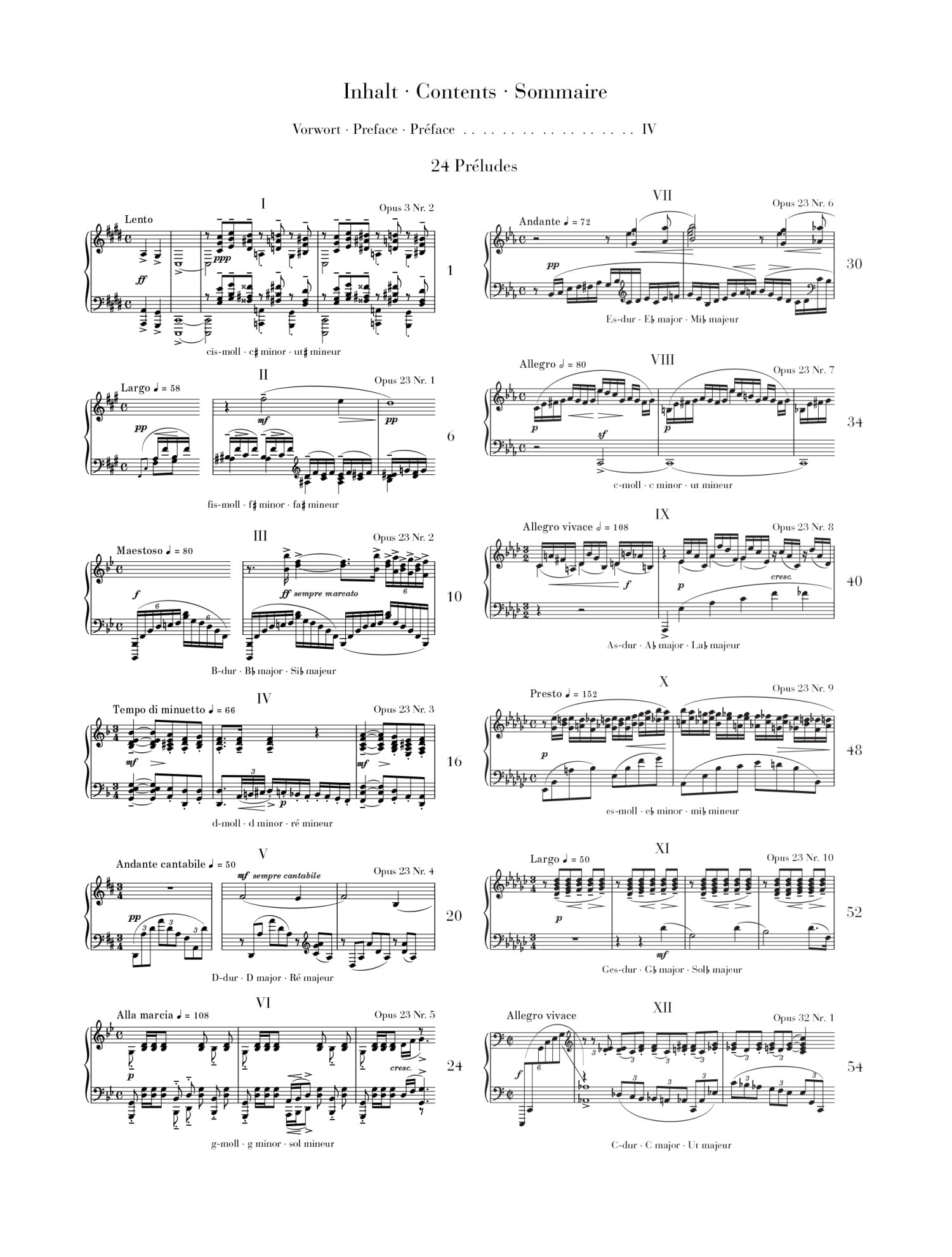 Rachmaninoff: 24 Preludes Piano Solo, Cloth Bound Urtext