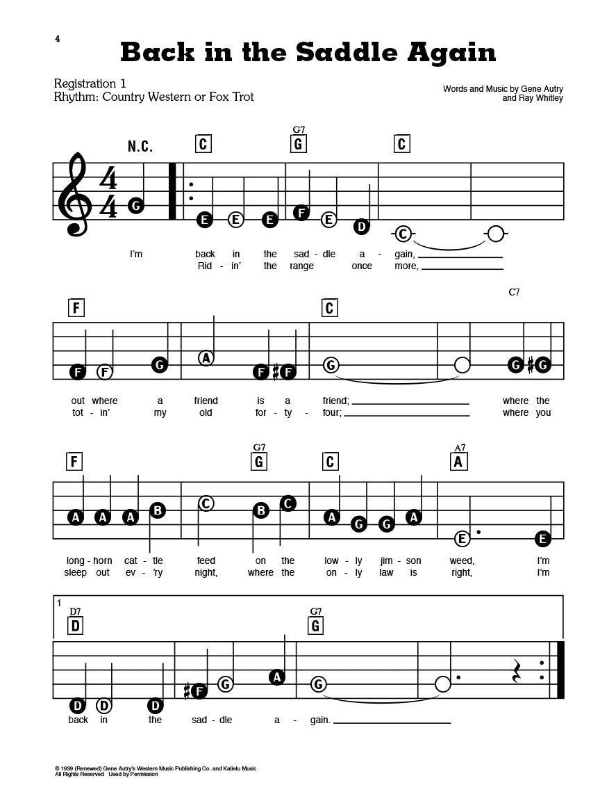 E-Z Play Piano 2, Country Sounds