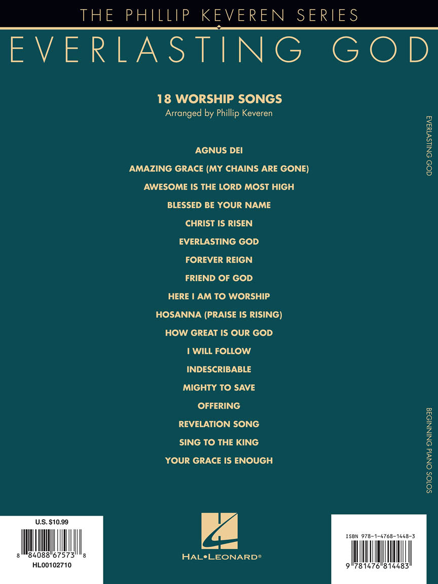 Everlasting God for Beginner Piano arr. Phillip Keveren