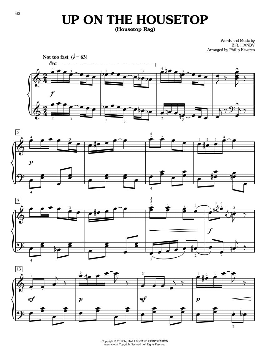 A Ragtime Christmas for Easy Classical Piano arr. Phillip Keveren