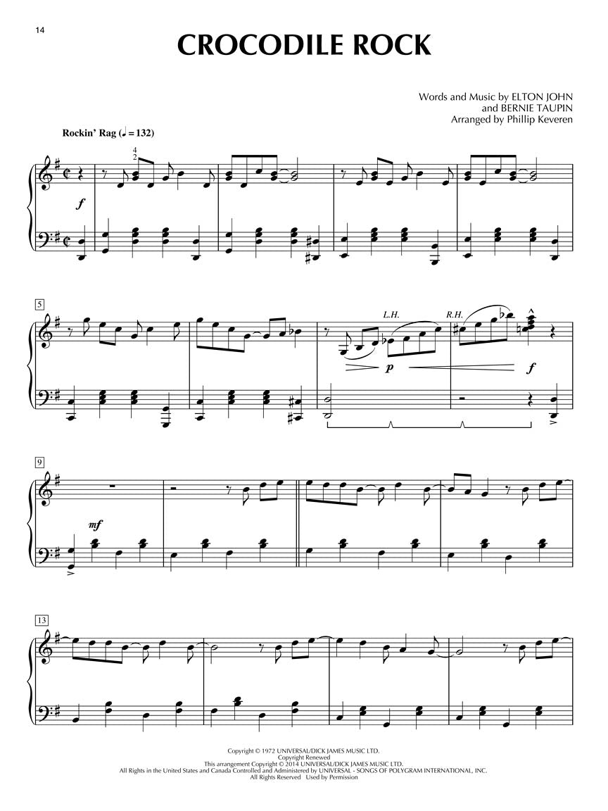 Elton John for Classical Piano arr. Phillip Keveren