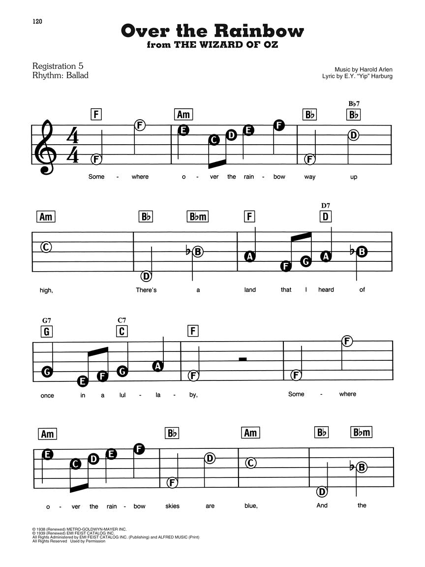 E-Z Play Piano 153, 50 Great Songs