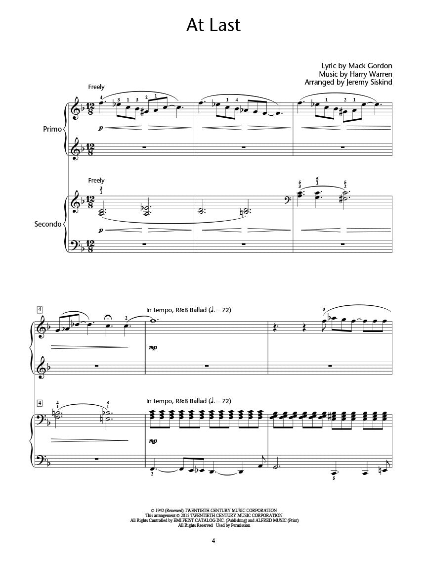 Jazz Hits for Piano Duet (Intermediate)