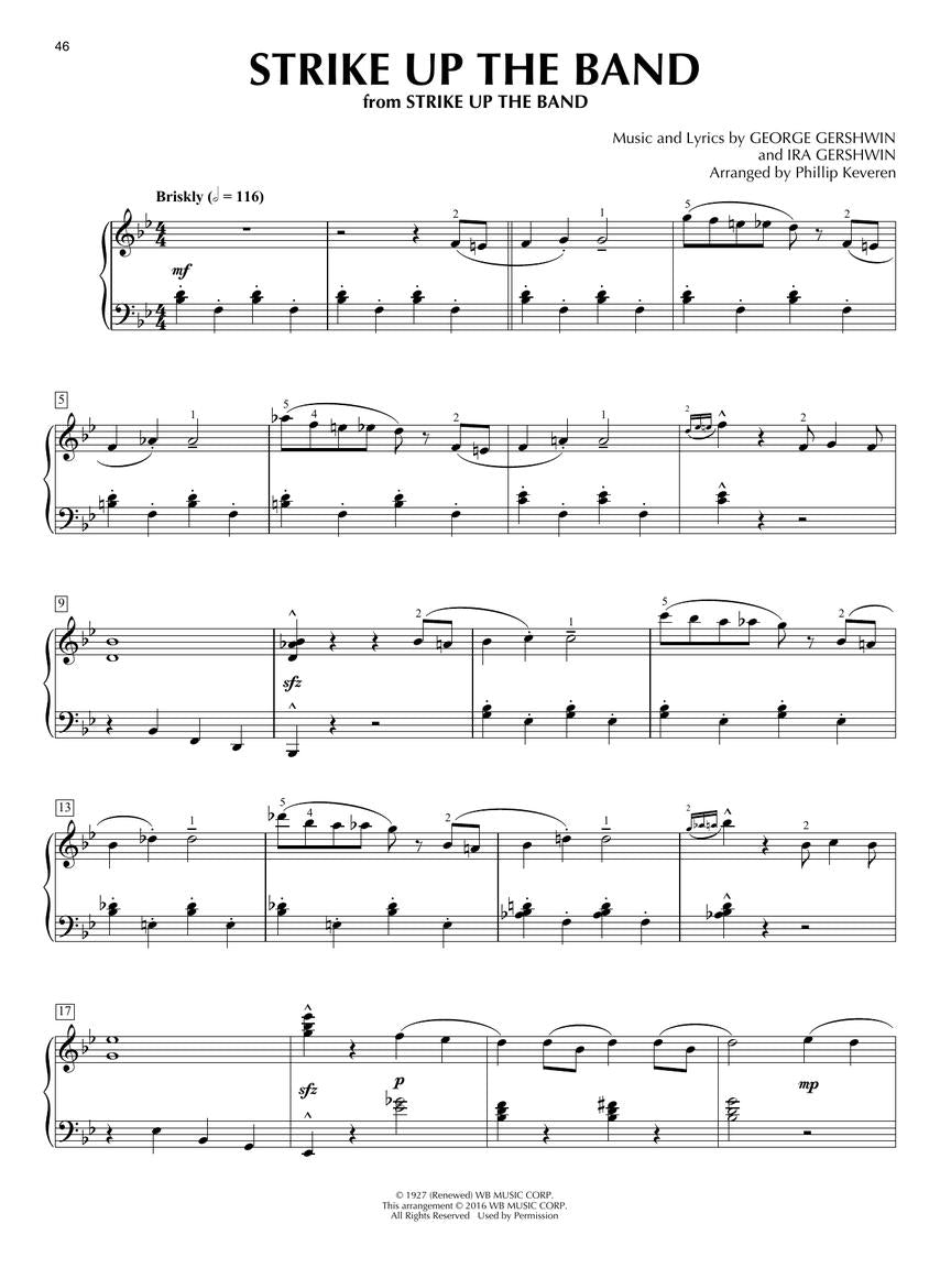 The Gershwin Collection for Piano Solo arr. Phillip Keveren