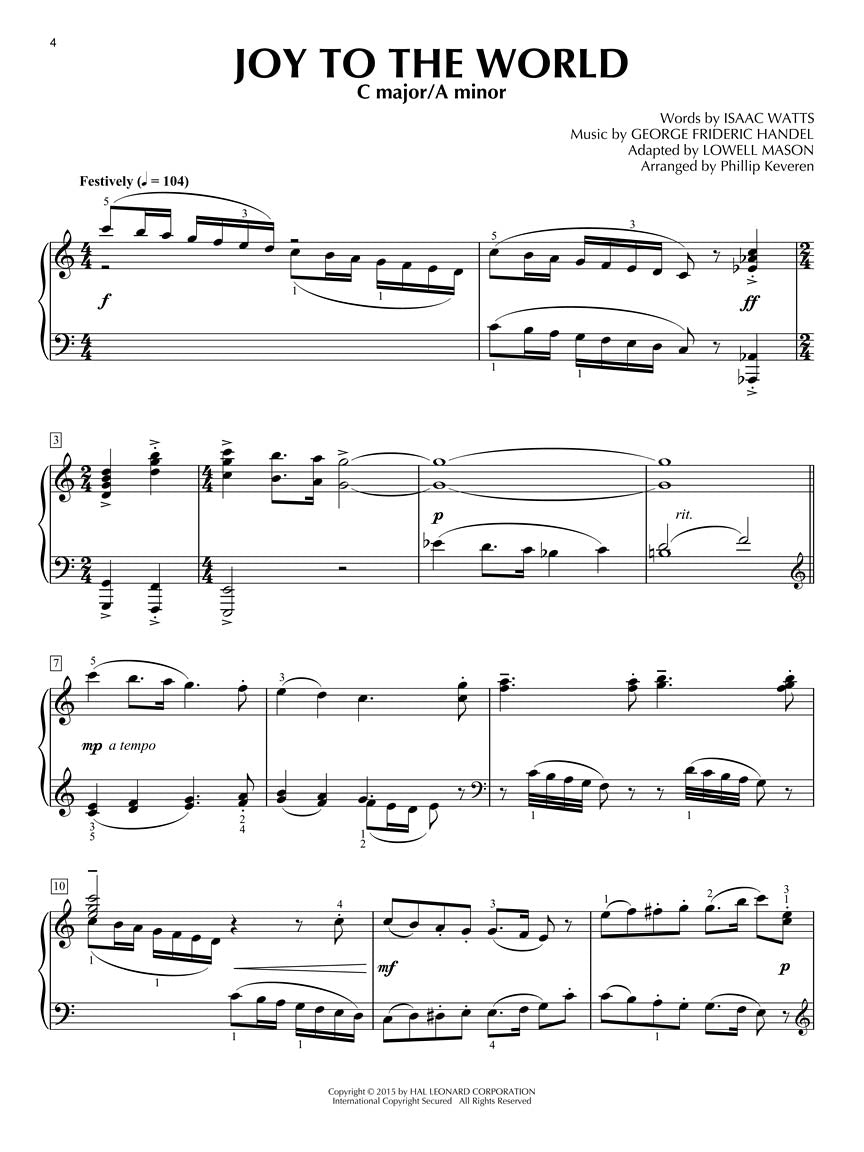 The Twelve Keys of Christmas for Solo Piano arr. Phillip Keveren