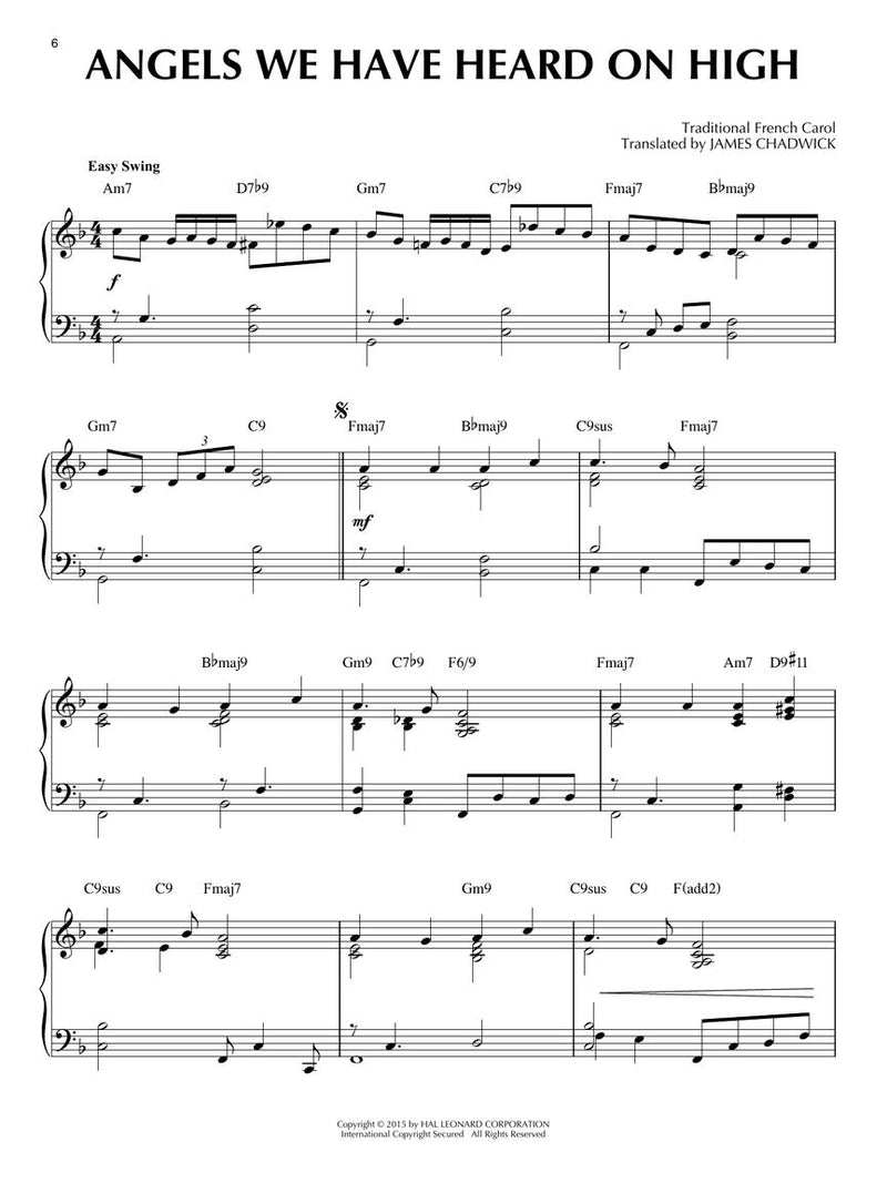 Sacred Christmas Carols - Jazz Piano Solos