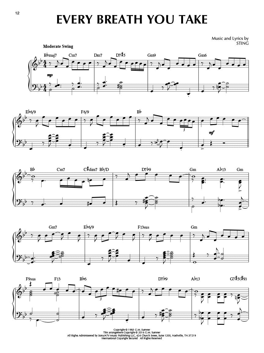 Pop Standards - Jazz Piano Solos