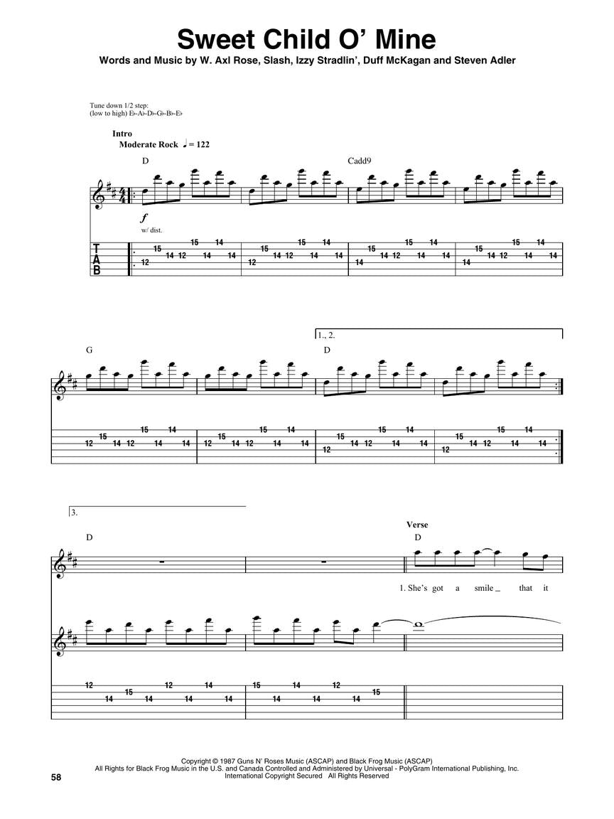 Guns N' Roses Guitar Play-Along Volume 75