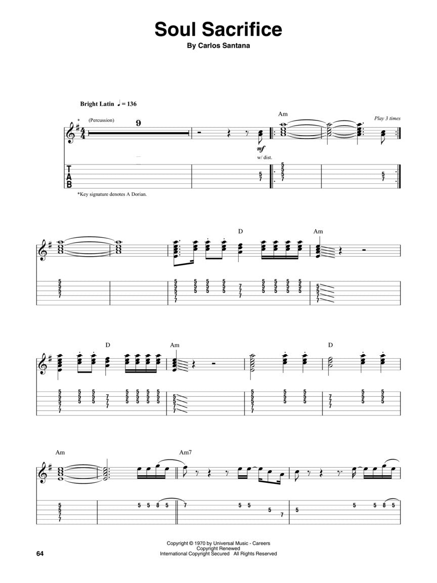 Santana Guitar Play-Along