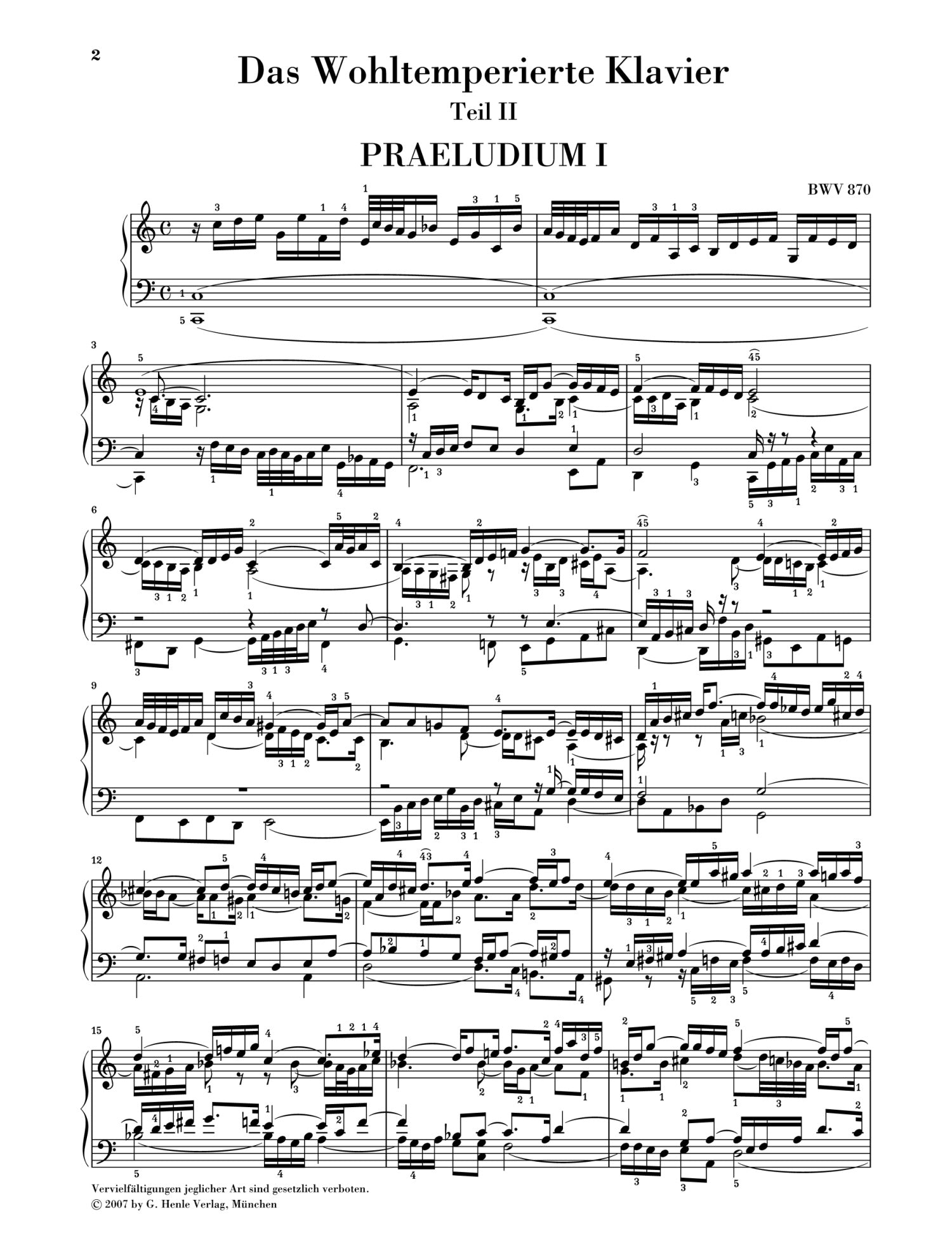 Bach: Well Tempered Clavier BWV 870-893 Part 2