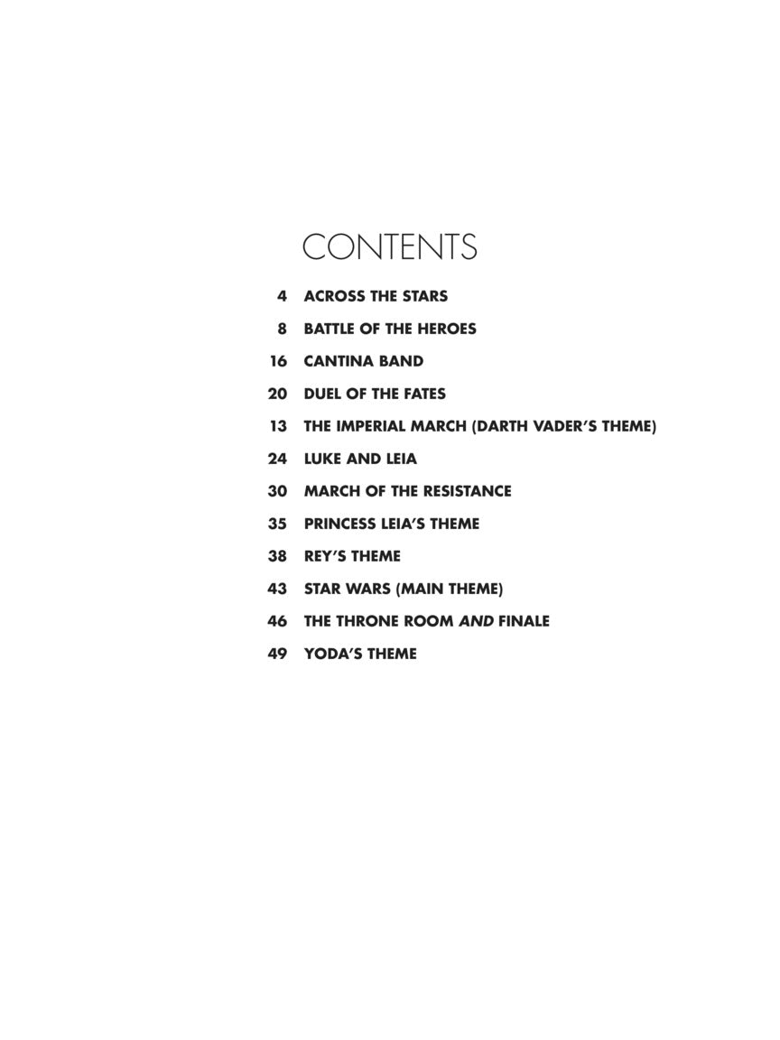 Star Wars for Solo Piano arr. Phillip Keveren