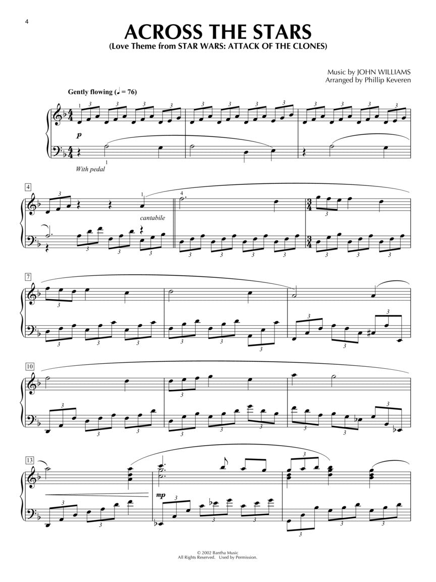 Star Wars for Solo Piano arr. Phillip Keveren