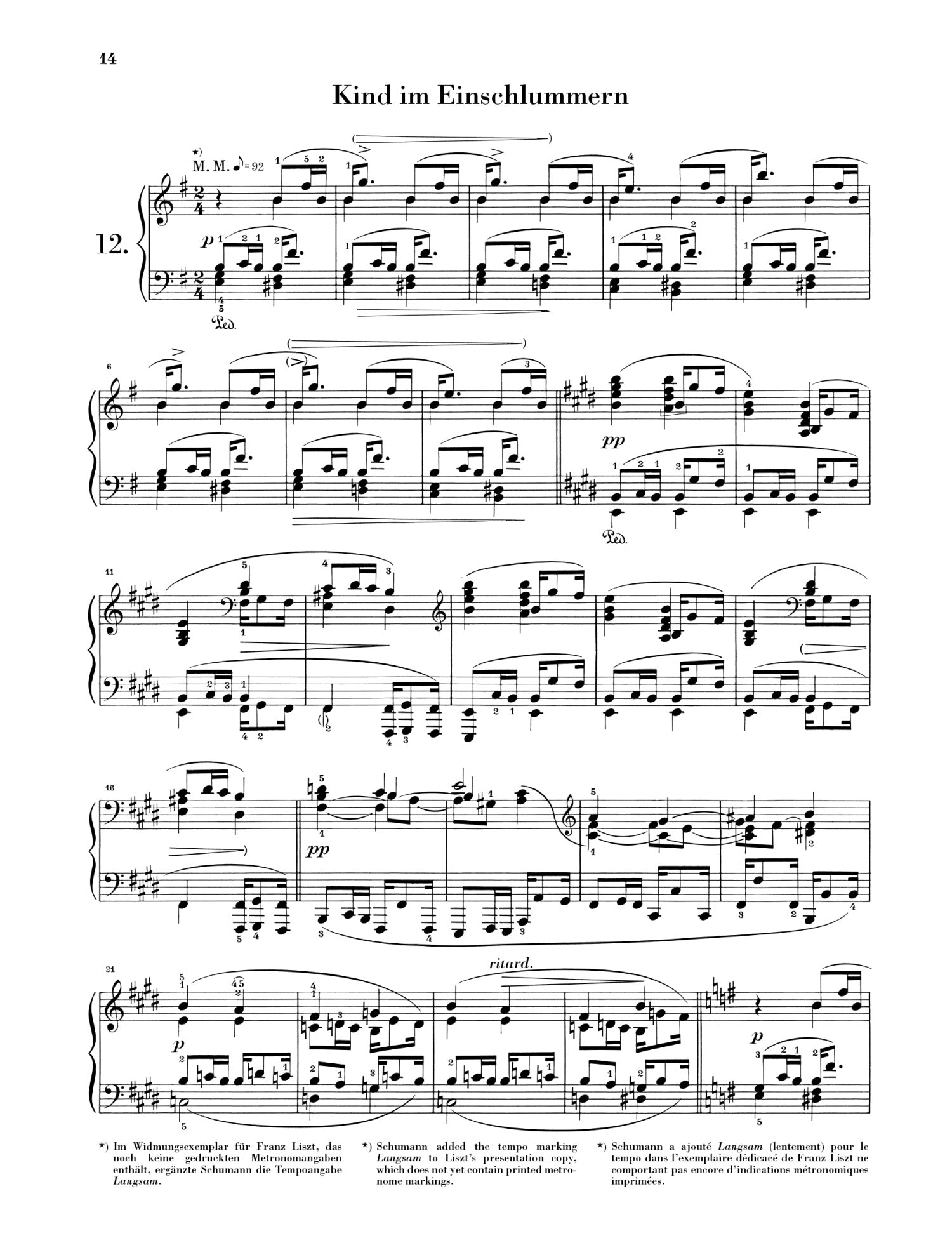 Schumann: Scenes from Childhood Op 15 Piano Solo