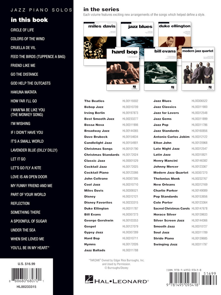 Disney Favourites - Jazz Piano Solos