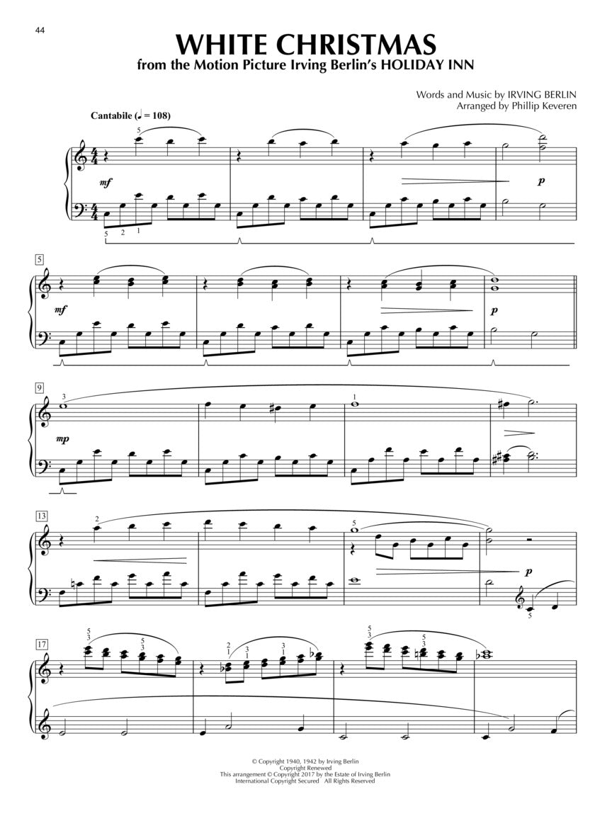 Christmas Songs for Classical Piano arr. Phillip Keveren