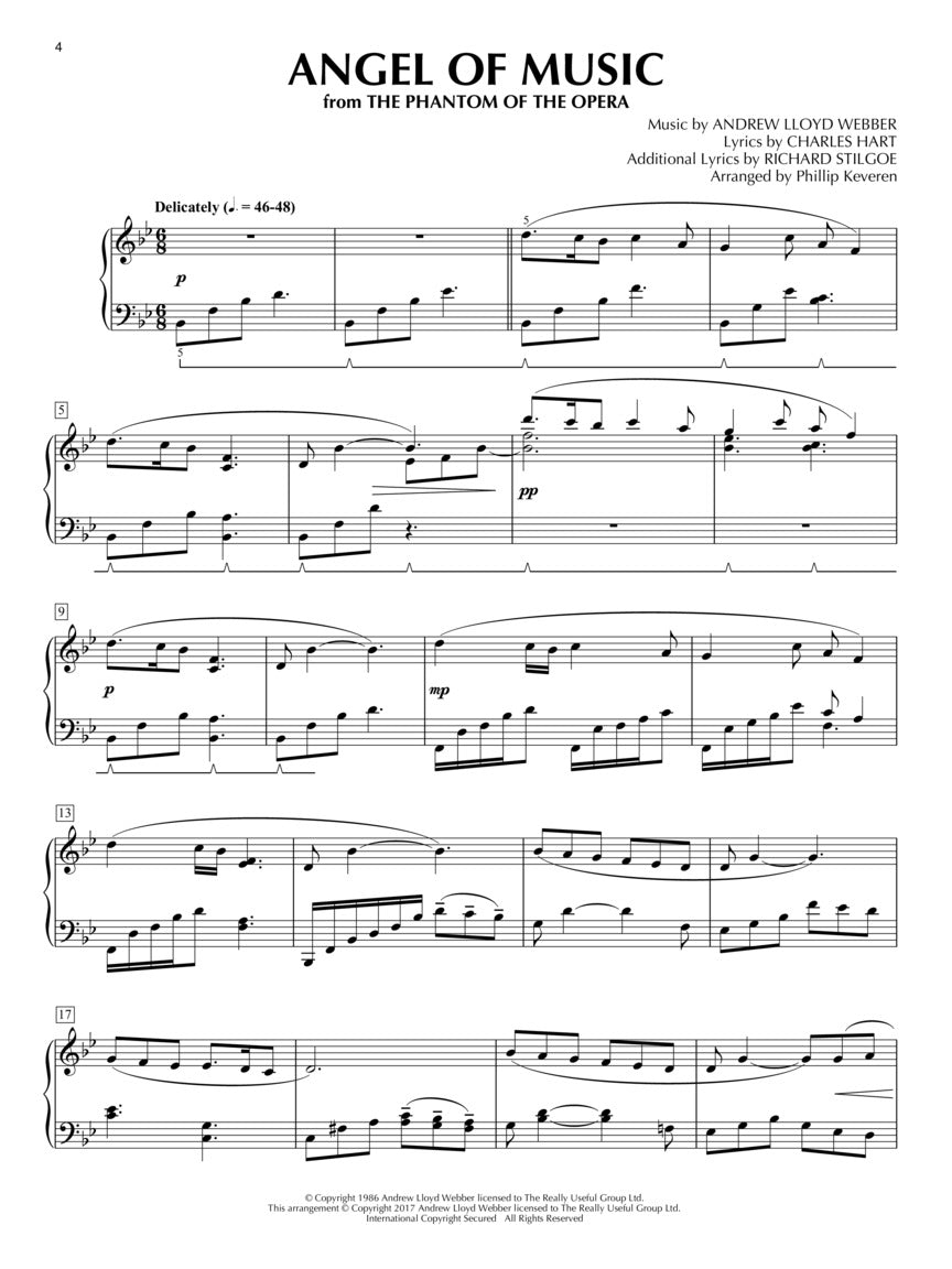 Andrew Lloyd Webber Piano Songbook arr. Phillip Keveren