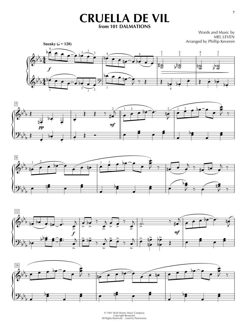 Disney Songs for Ragtime Piano arr. Phillip Keveren