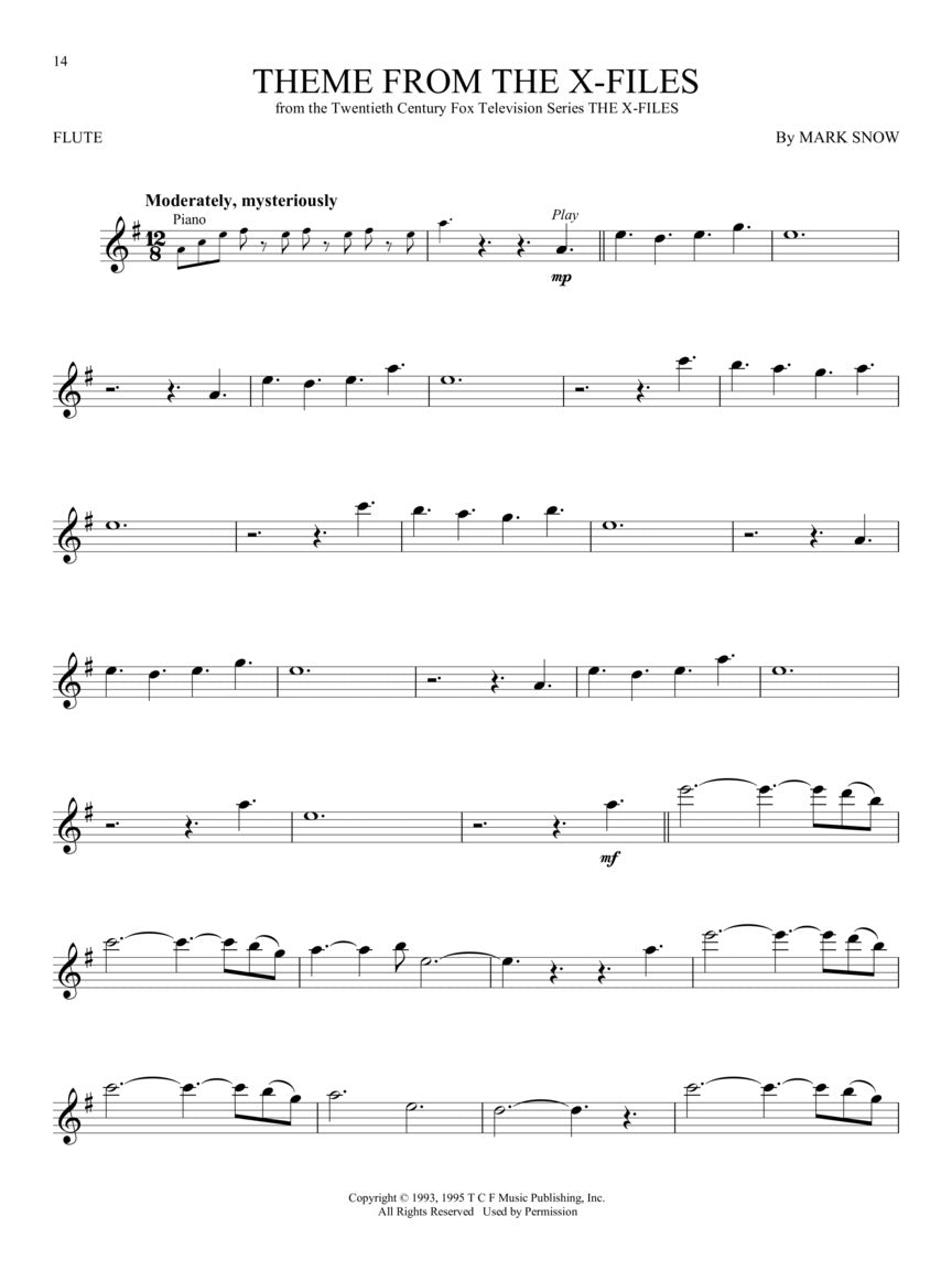 Movie and TV Music for Flute