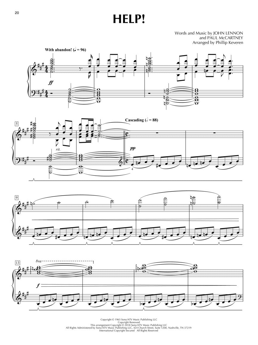 The Beatles, Recital Suites for Pianoforte arr. Phillip Keveren