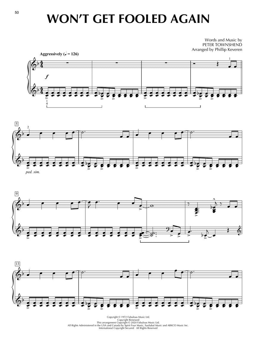 The Who for Classical Piano Soloist arr. Phillip Keveren