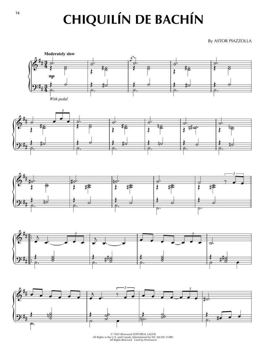 Astor Piazzolla Piano Collection