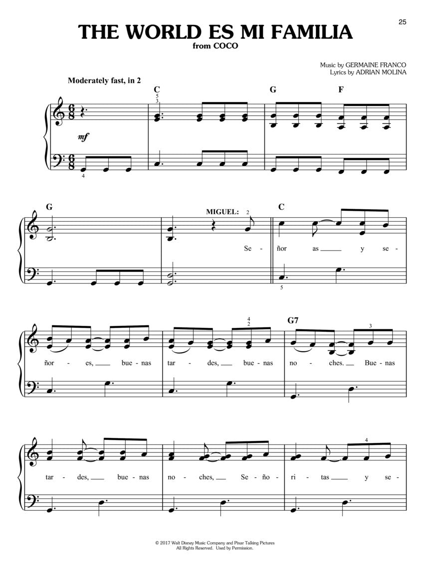 Disney Latest Hits for Easy Piano