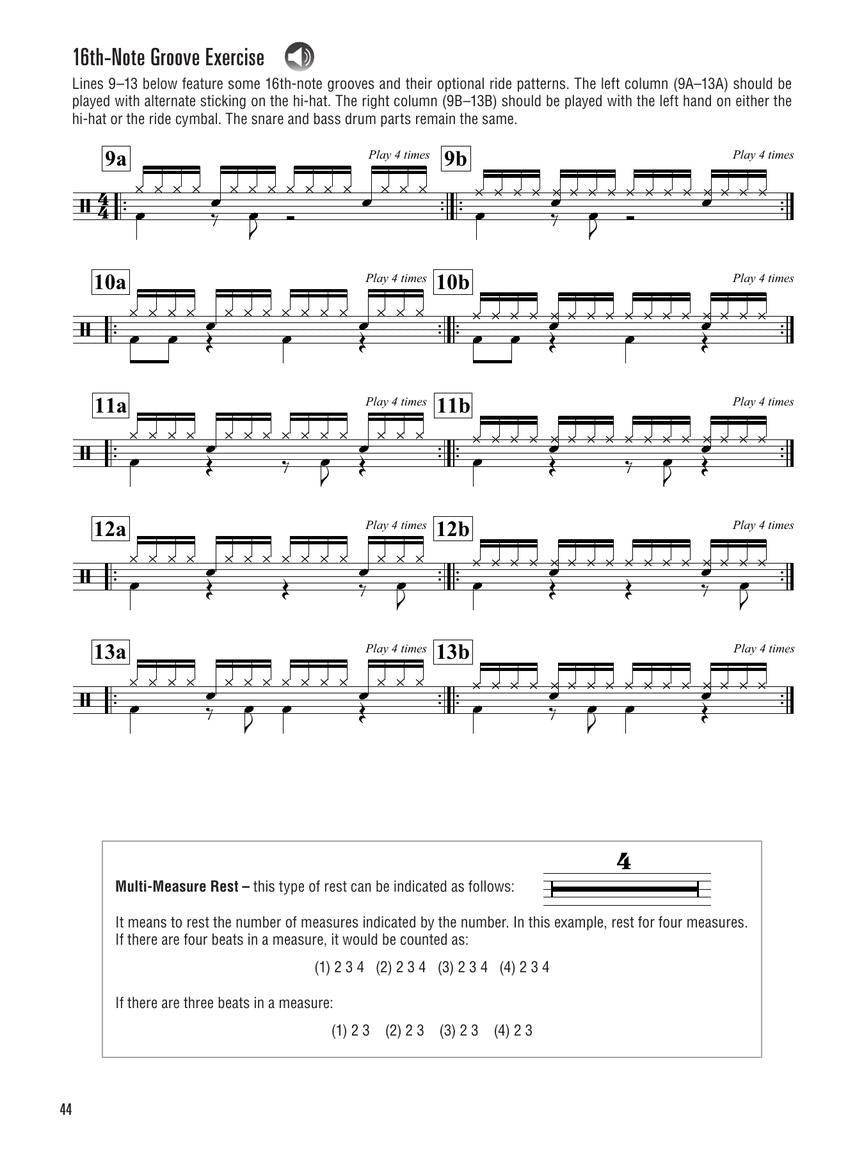 Hal Leonard Drumset Method, Book 1 (Left-Handed Edition)