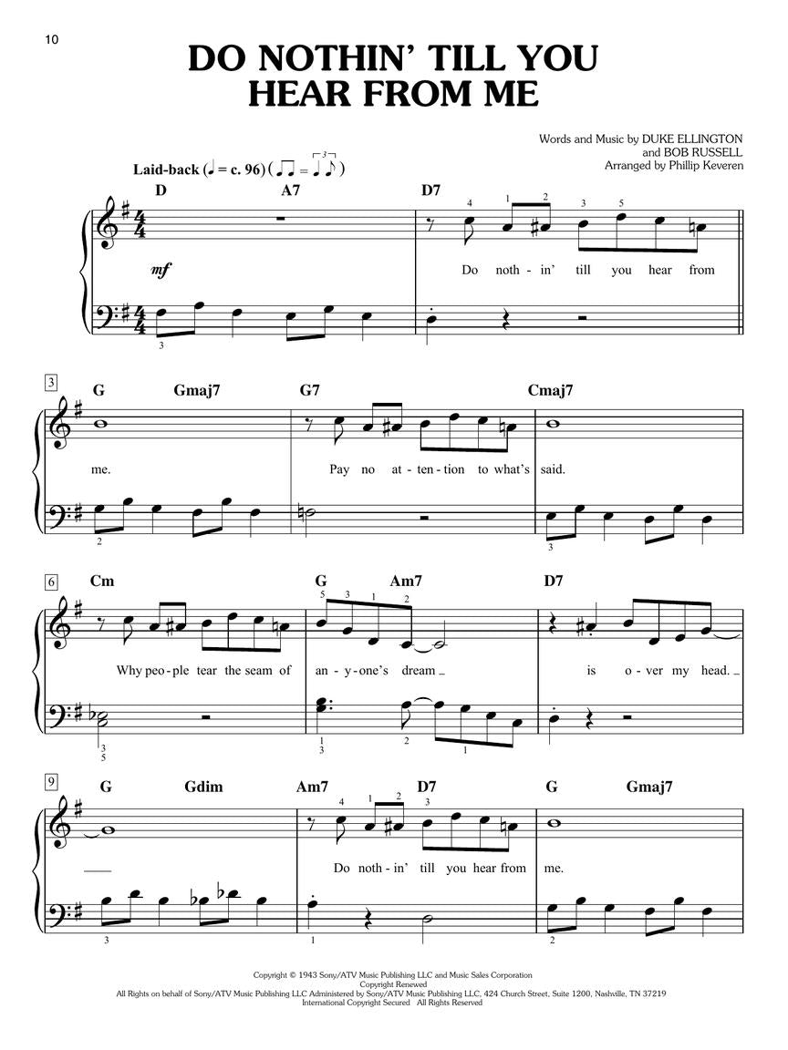 Duke Ellington for Easy Piano arr. Phillip Keveren