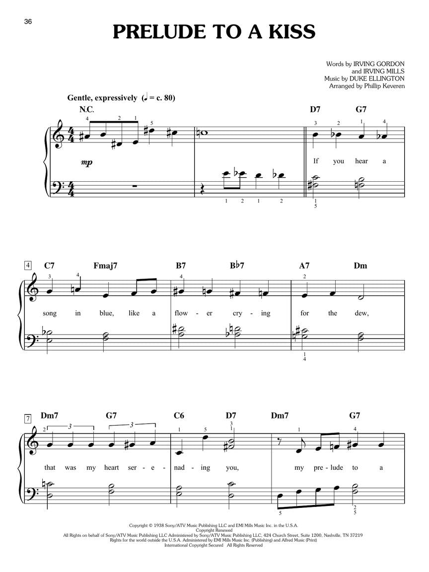 Duke Ellington for Easy Piano arr. Phillip Keveren