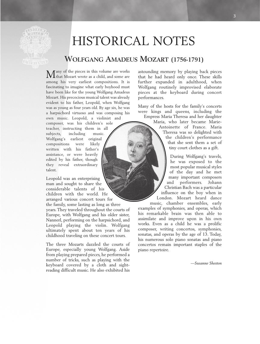 Mozart: 15 Easy Piano Pieces