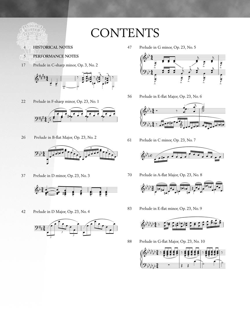 Rachmaninoff: Complete Preludes for Piano Op. 3, 23, 32