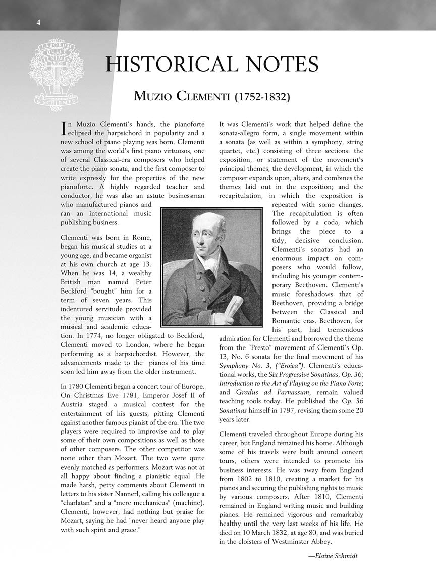 Clementi: Sonatinas, Op. 36