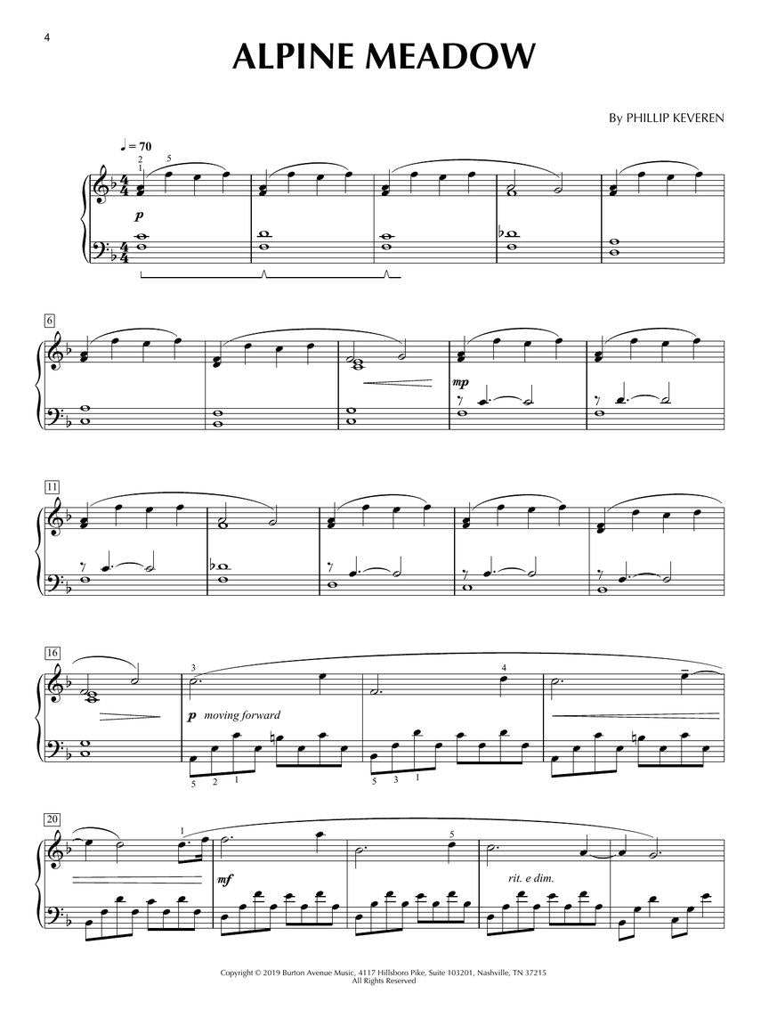 Piano Calm, 15 Reflective Solos arr. Phillip Keveren