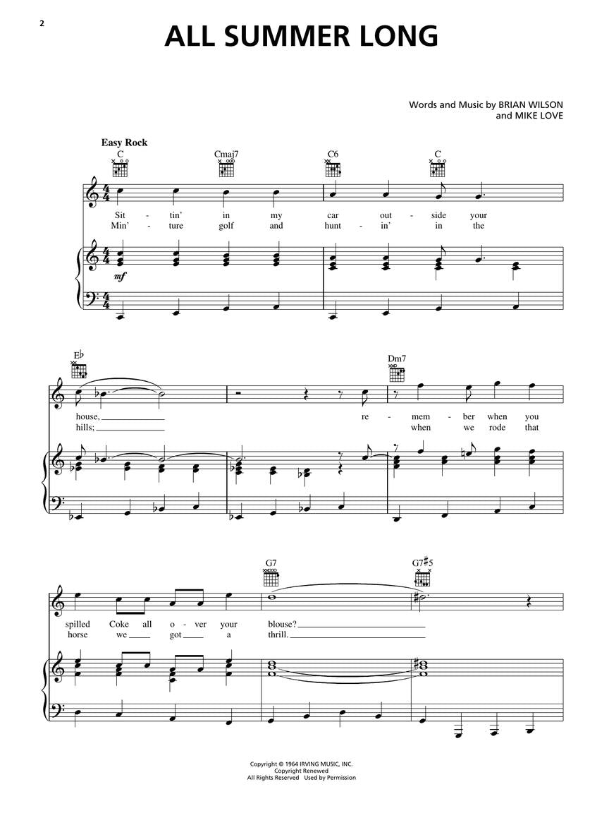 The Beach Boys Anthology  PVG