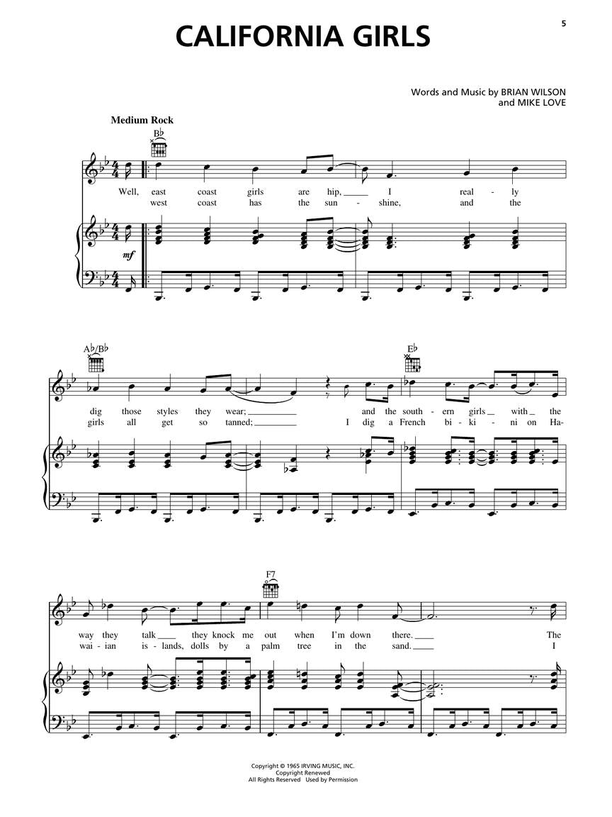 The Beach Boys Anthology  PVG