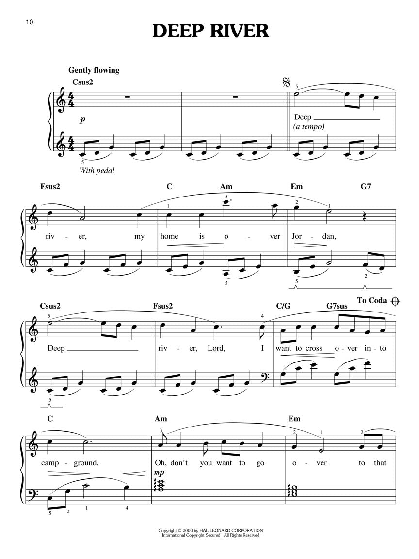 African-American Spirituals For Easy Piano arr. Phillip Keveren