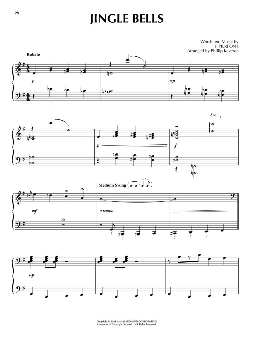 Jingle Jazz for the Piano Soloist arr. Phillip Keveren