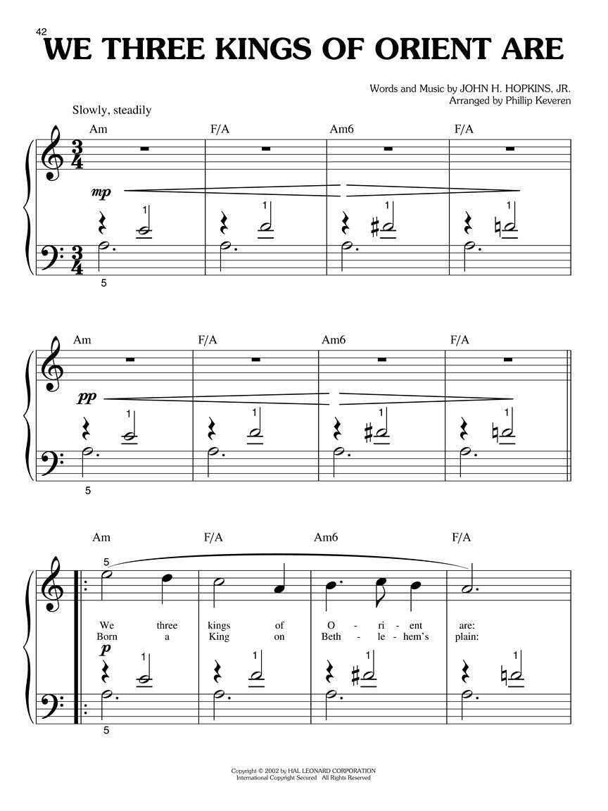 Joy to the World for Easy Classical Piano arr. Phillip Keveren