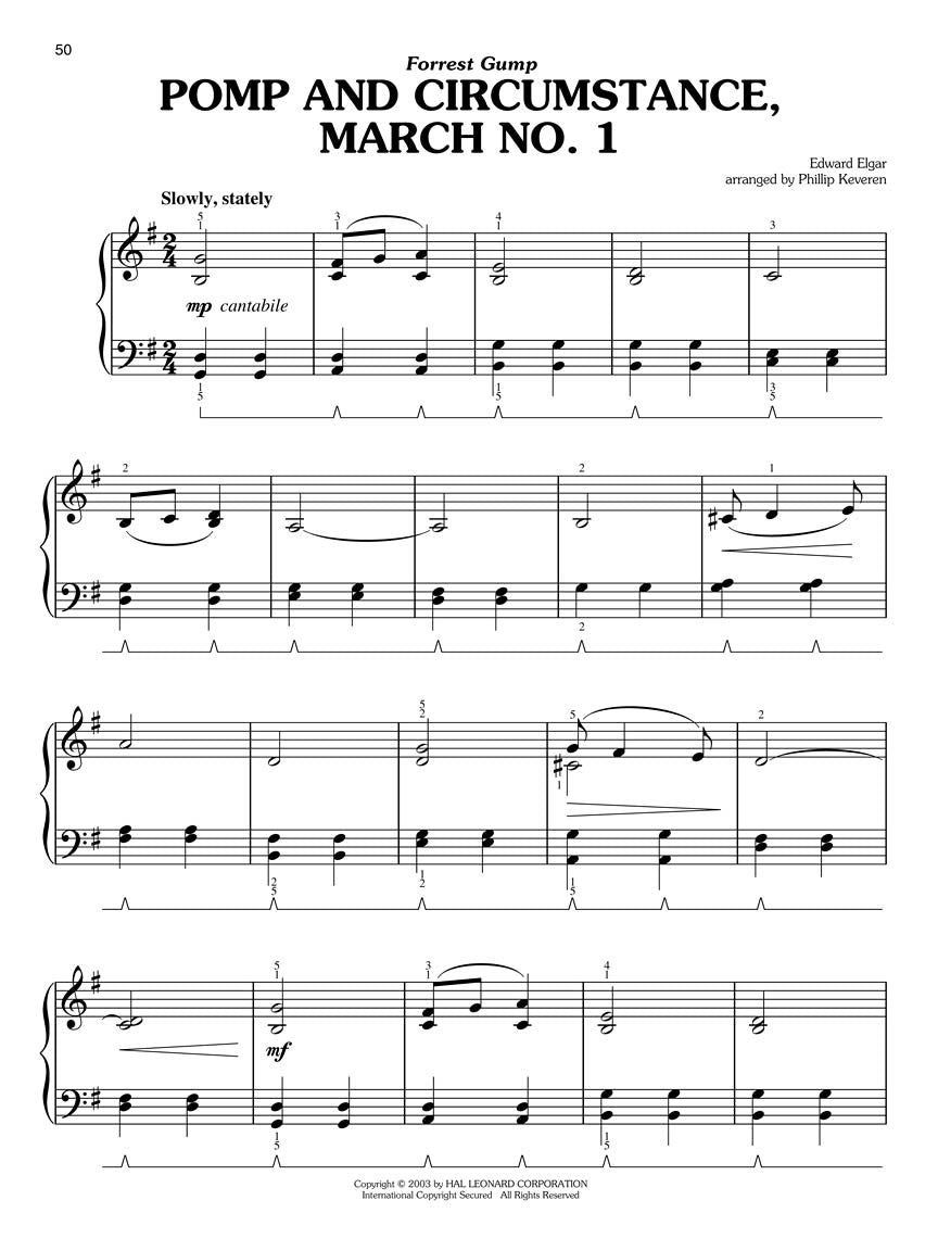 Classical Movie Themes For Easy Piano arr. Phillip Keveren