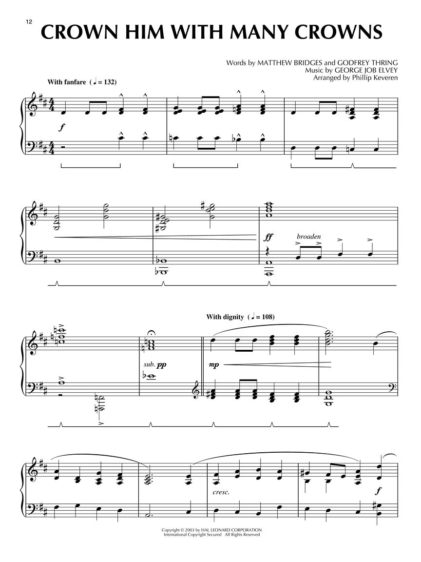 The Hymn Collection for Piano Soloist arr. Phillip Keveren