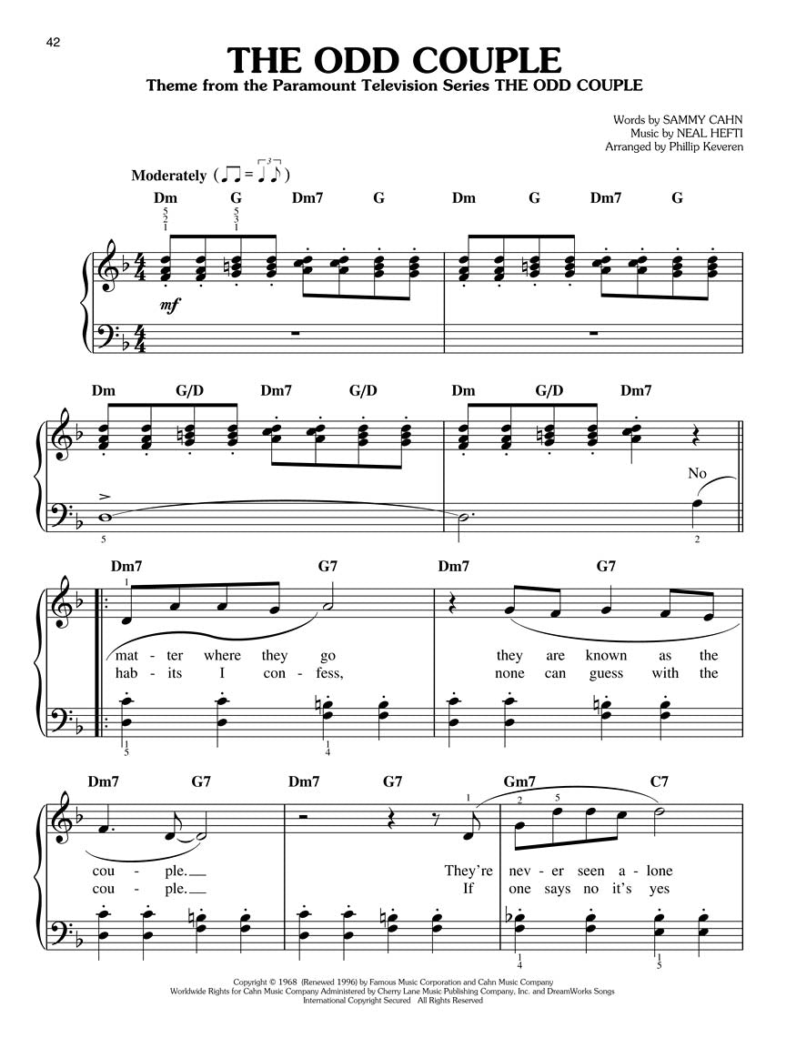 TV Themes for Easy Piano arr. Phillip Keveren