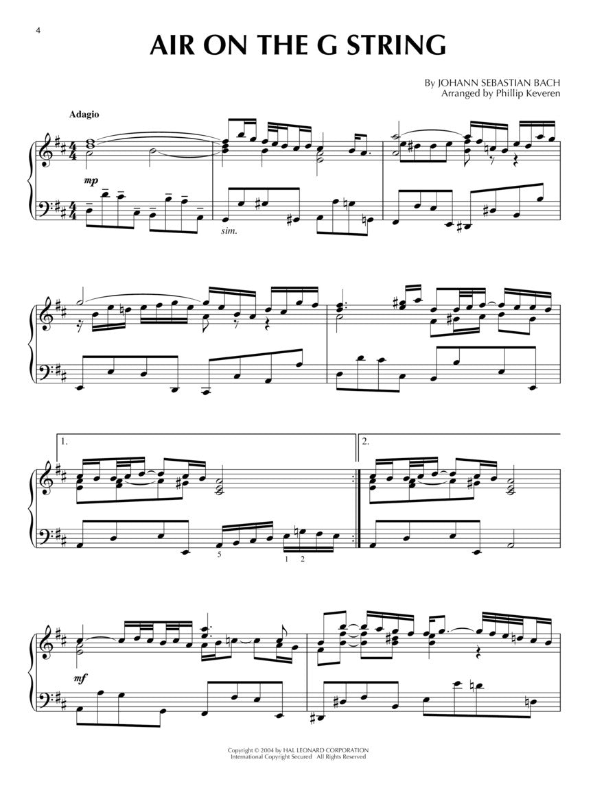 Classic Wedding Songs for Piano Soloist arr. Phillip Keveren