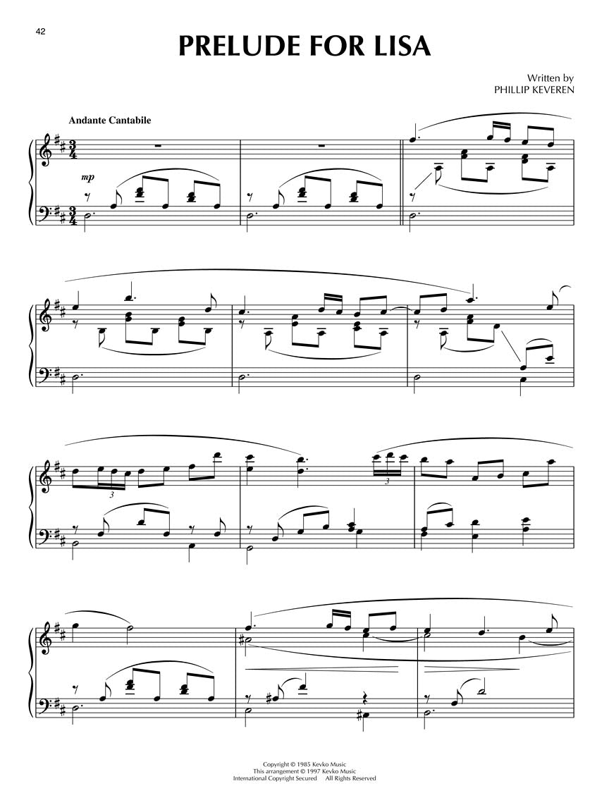 Contemporary Wedding Songs For Piano Solo arr. Phillip Keveren